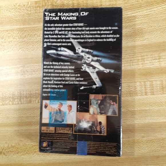 The Making of Star Wars Factory SEALED VHS George Lucas Vintage New Tape - Picture 3 of 6